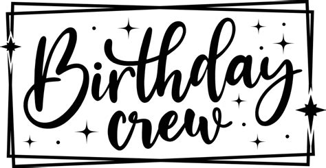 birthday crew svg free